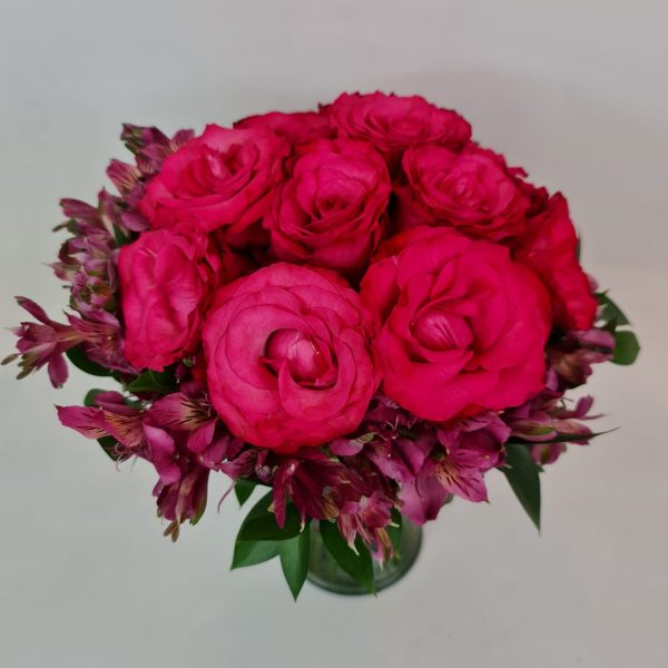 Buquê com 12 Rosas Nacionais "Meu Carinho Pink" - Imagem 2