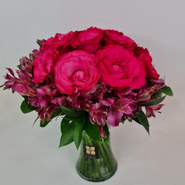 Buquê com 12 Rosas Nacionais "Meu Carinho Pink" - Imagem 3