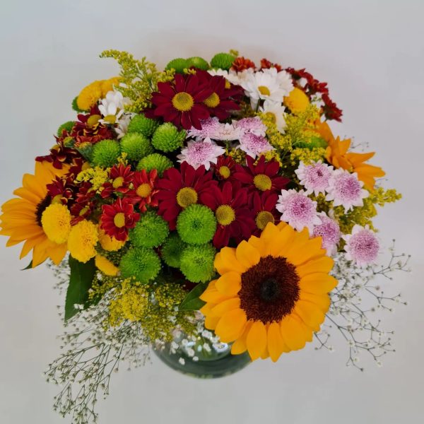 Arranjo Girassol e Flores do Campo "Alegrar o seu Dia" - Imagem 3