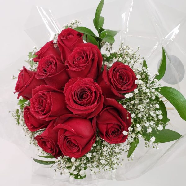 Buquê com 12 Rosas Nacionais "Clássico Eterno" e folhagens. - Image 3