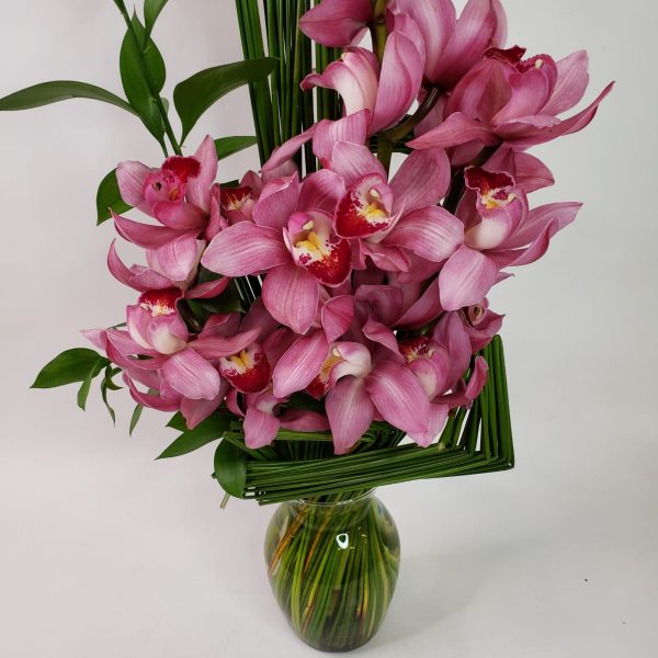 Arranjo exclusivo "Frente Única com Orquídeas Cymbidium" - Image 2