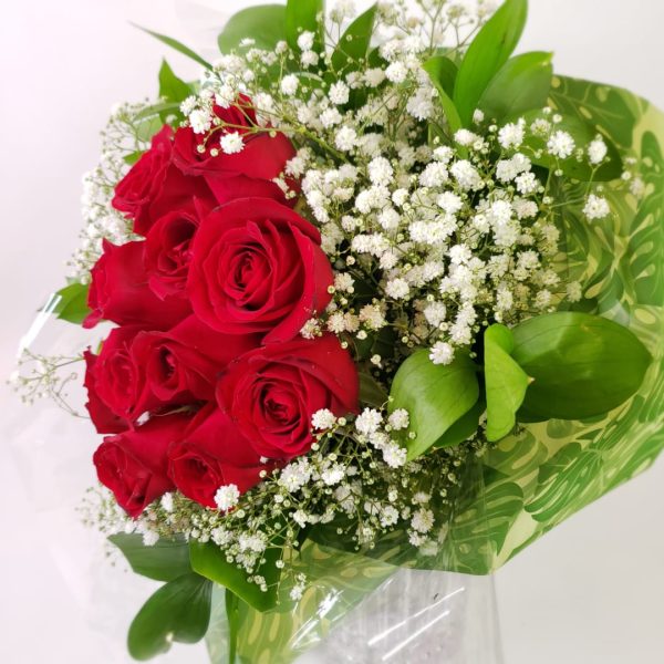Buquê com 12 Rosas Vermelhas Nacionais - Imagem 2