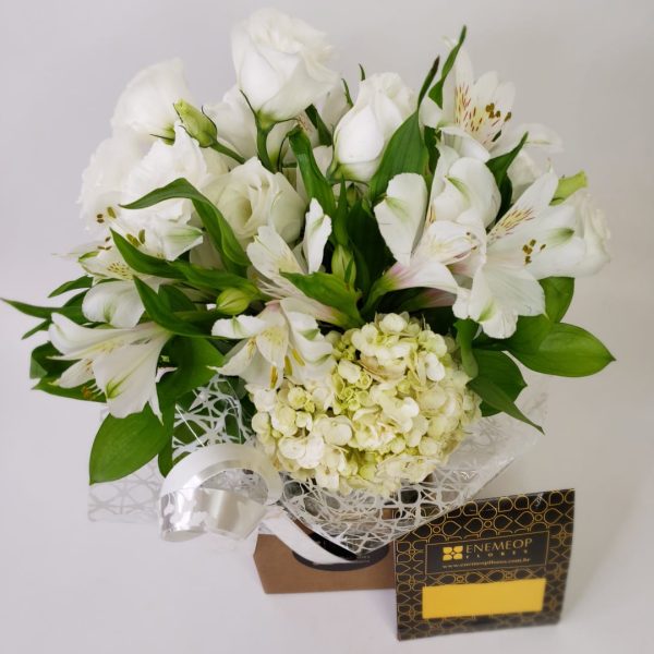 Arranjo Flores para Luto Hortensias "Saudade Eterniza" - Imagem 4