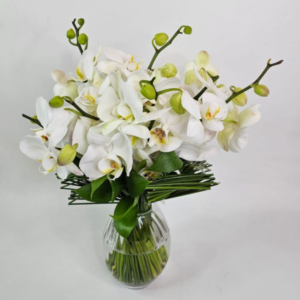 Buque de Noiva - Orquídeas e Juncos